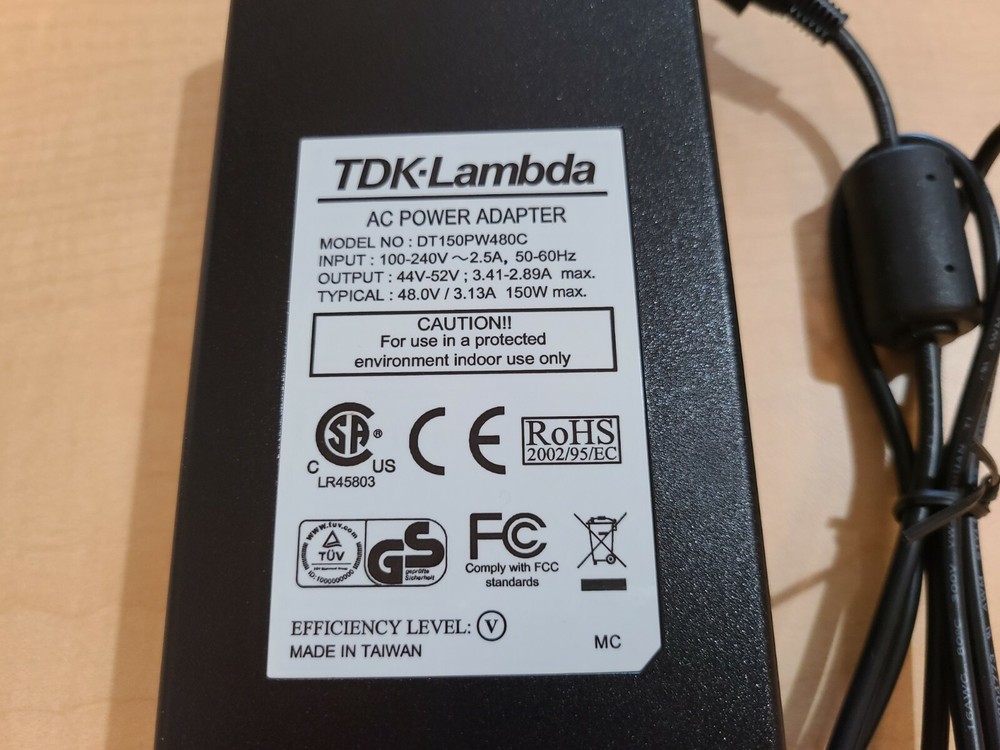 TDK Lambda DT150PW480C AC/DC DESKTOP ADAPTER 48V 150W