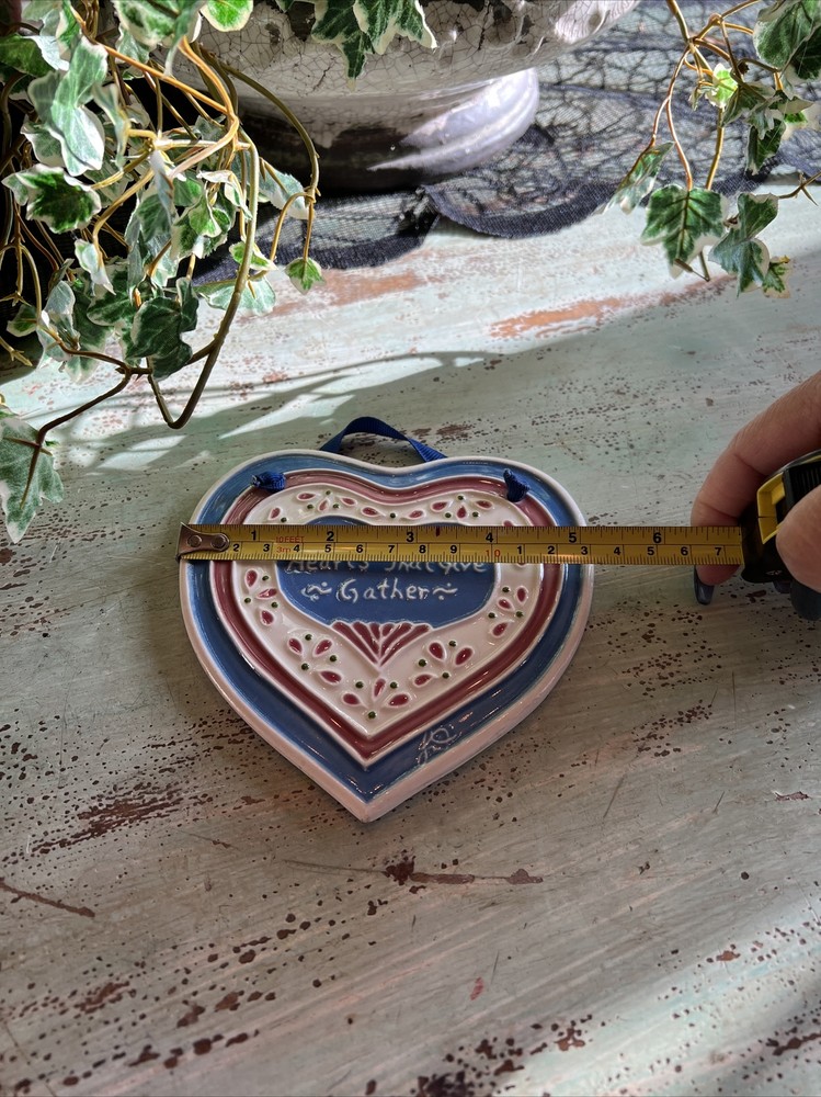 Jo Ann Duban Decorative Tile Wall Hanging--Heart Shape