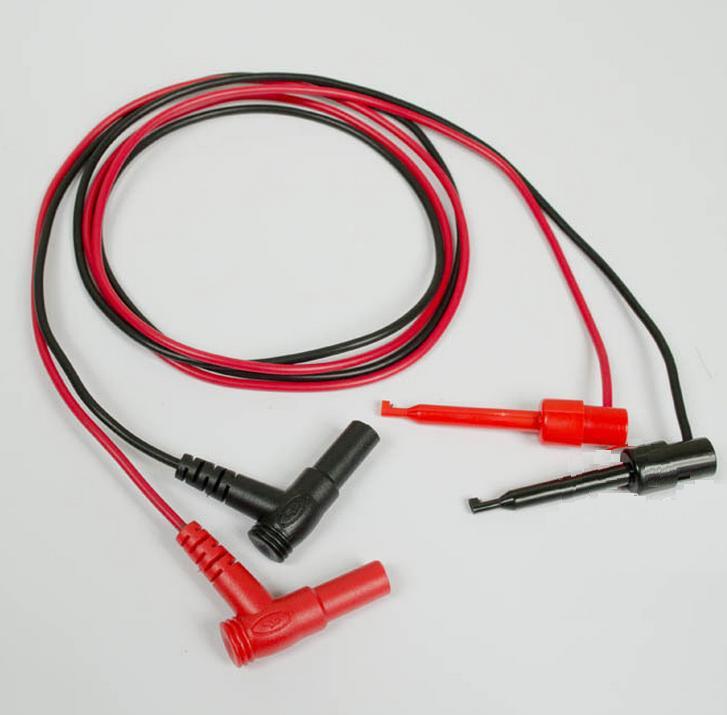 1Pair For Multimeter Test Equipment Banana Plug To Test Hook Clip Probe Cable
