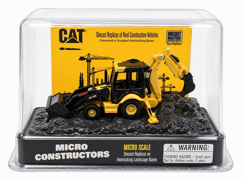 CAT 420E Backhoe Loader Micro Constructors Diecast Masters 85973 Sealed
