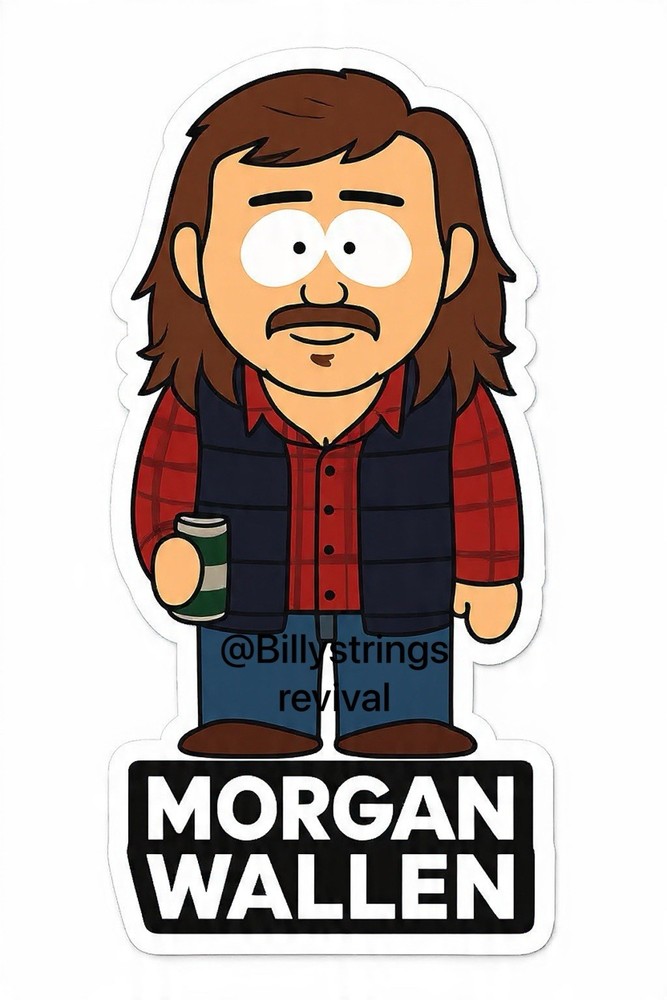 🎸Morgan Wallen 3 Pack Stickers🪑