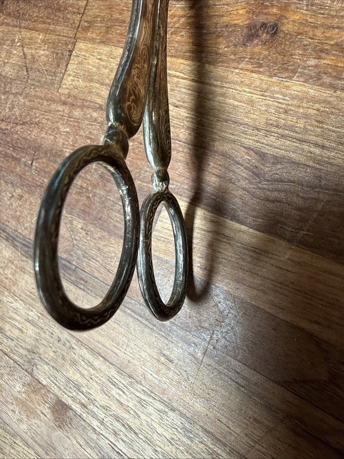 EP Zinc Italy Vintage Silver Plated Pastry / Salad Tongs Scissor Style