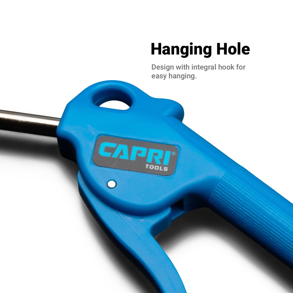 Capri Tools 5" Air Blow Gun with Rubber Tip