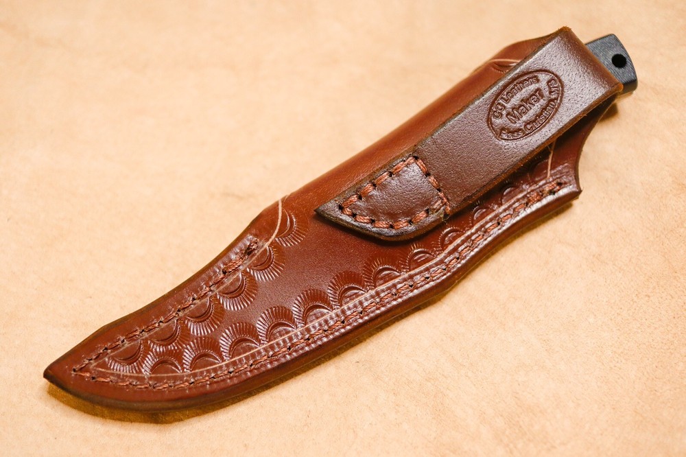 Custom Leather Sheath for Schrade Sharpfinger 152OT (right hand)