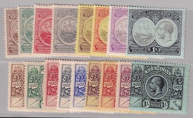 Bermuda 1920 SG 59-67+68-76 MLH VF