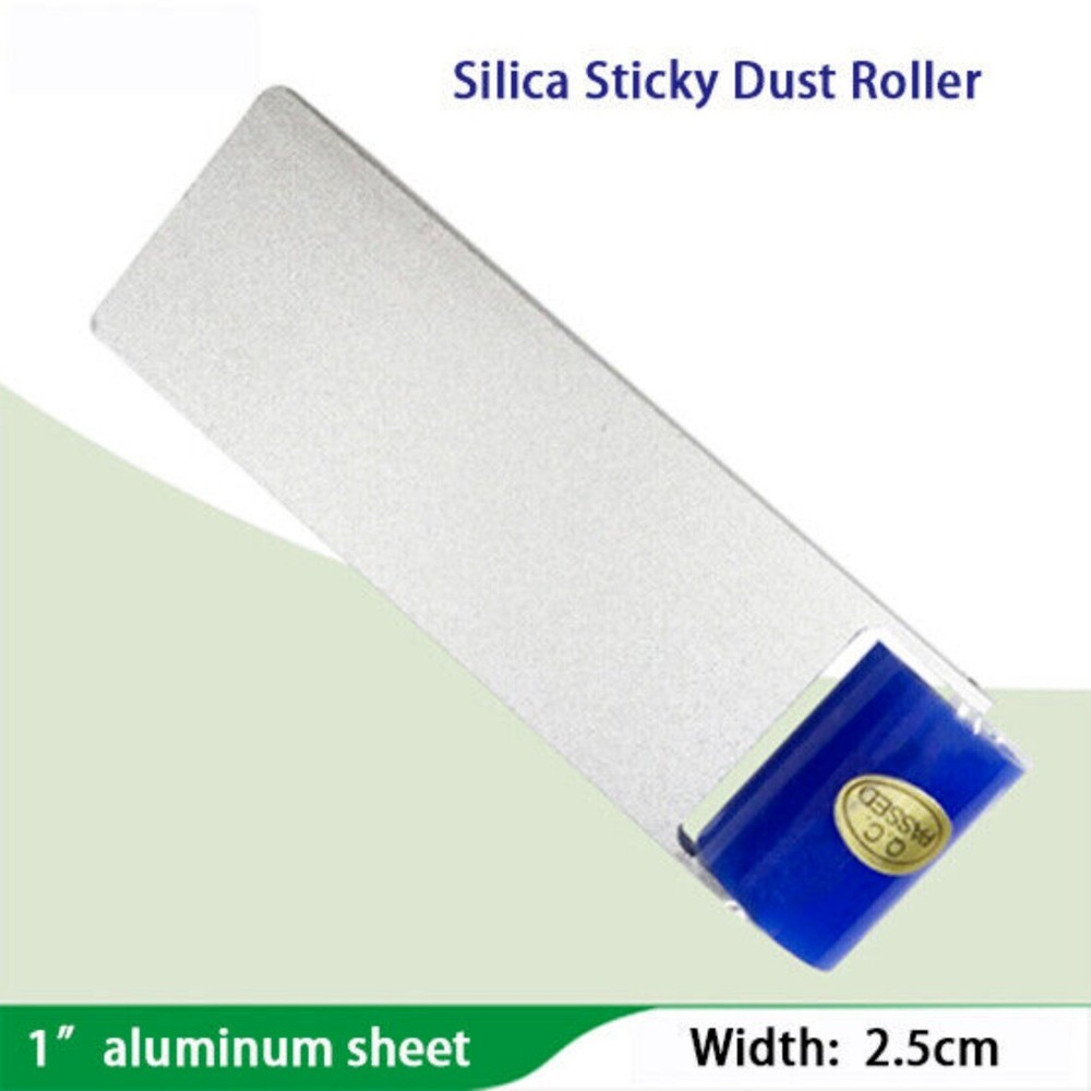 Anti Static Dust Removal Tool Silica Sticky Dust Roller Aluminum Plate Handle