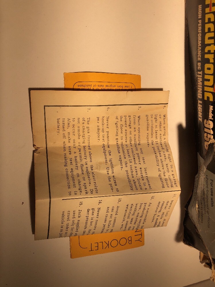 Vintage Accutronic TIMING LIGHT MODEL 9150
