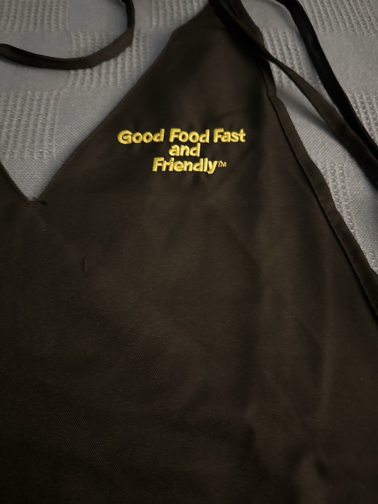 Authentic Waffle House Apron with v-neck front pockets and adjustable strap