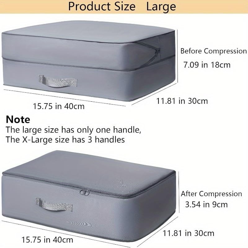 Ultra Space Saving Compression Organizer, Comforter Storage Bag - Compression...