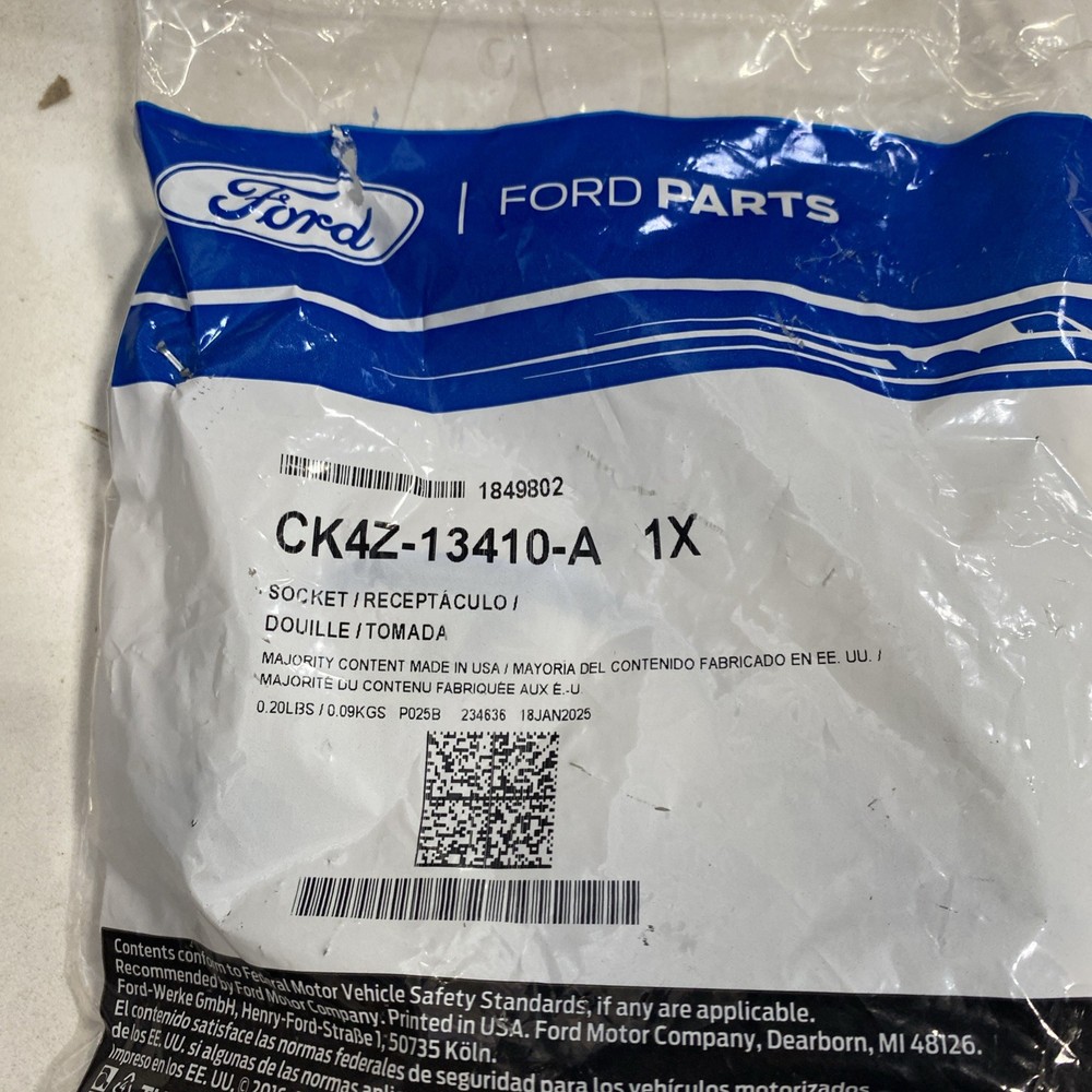 Genuine Ford Socket & Wire CK4Z-13410-A