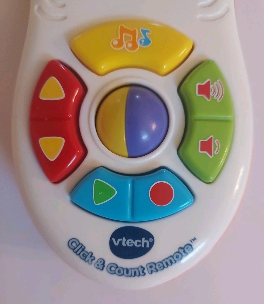 VTech Click and Count Remote White/Orange. Tested And Works