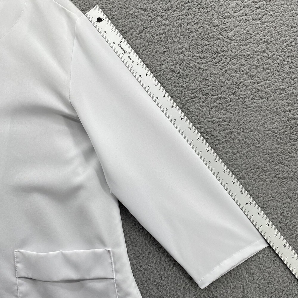 Canyon Rose Spa Apparel Unisex Medium/Large White Button-up Estheticians Jacket