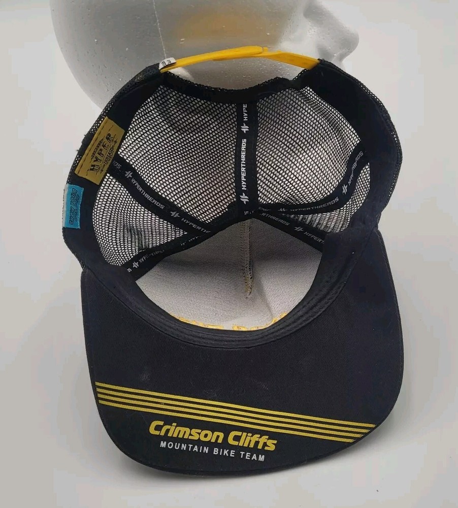 Hyperthreads Crimson Cliffs Mountain Bike Team Trucker Hat Adjustable W Flaw