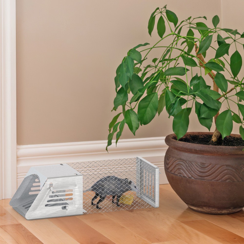 2Pcs Humane Mouse Trap Cage No Assembly Need Automatic Continuous Rat Trap