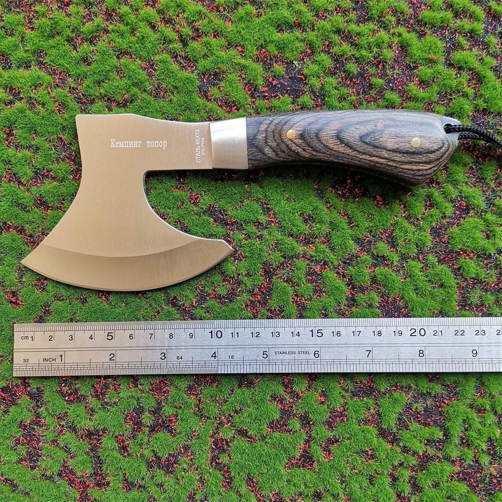 Hickory Handle Tactical Axe - Multi-Functional Outdoor Camping Tool