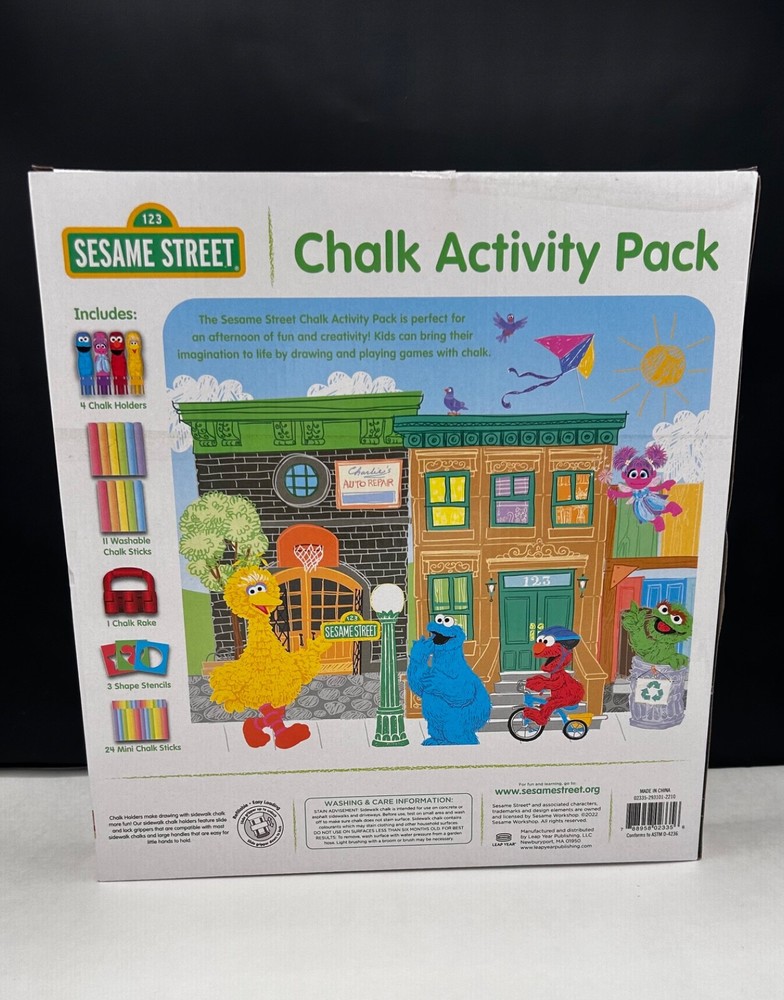 Sesame Street 43 Pieces Chalk Activity Pack
