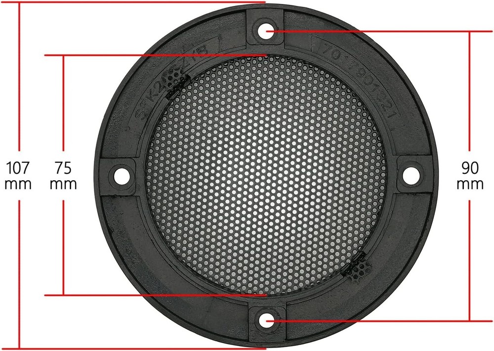 2pcs 3.5inch Mesh Speaker Grill Covers Guard Protector Speaker Decorative Circle