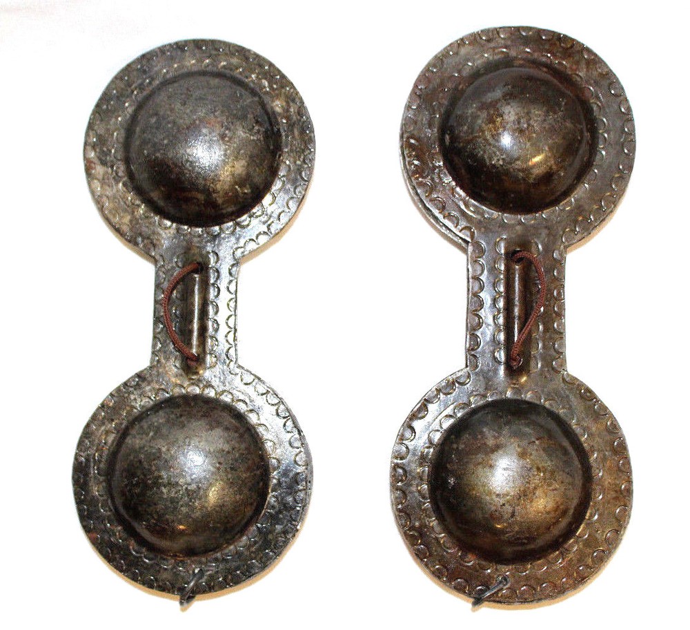 Karkaba Qarkabeb Authentic Moroccan Cymbals Iron Castanets Gnawa Hand Percussion