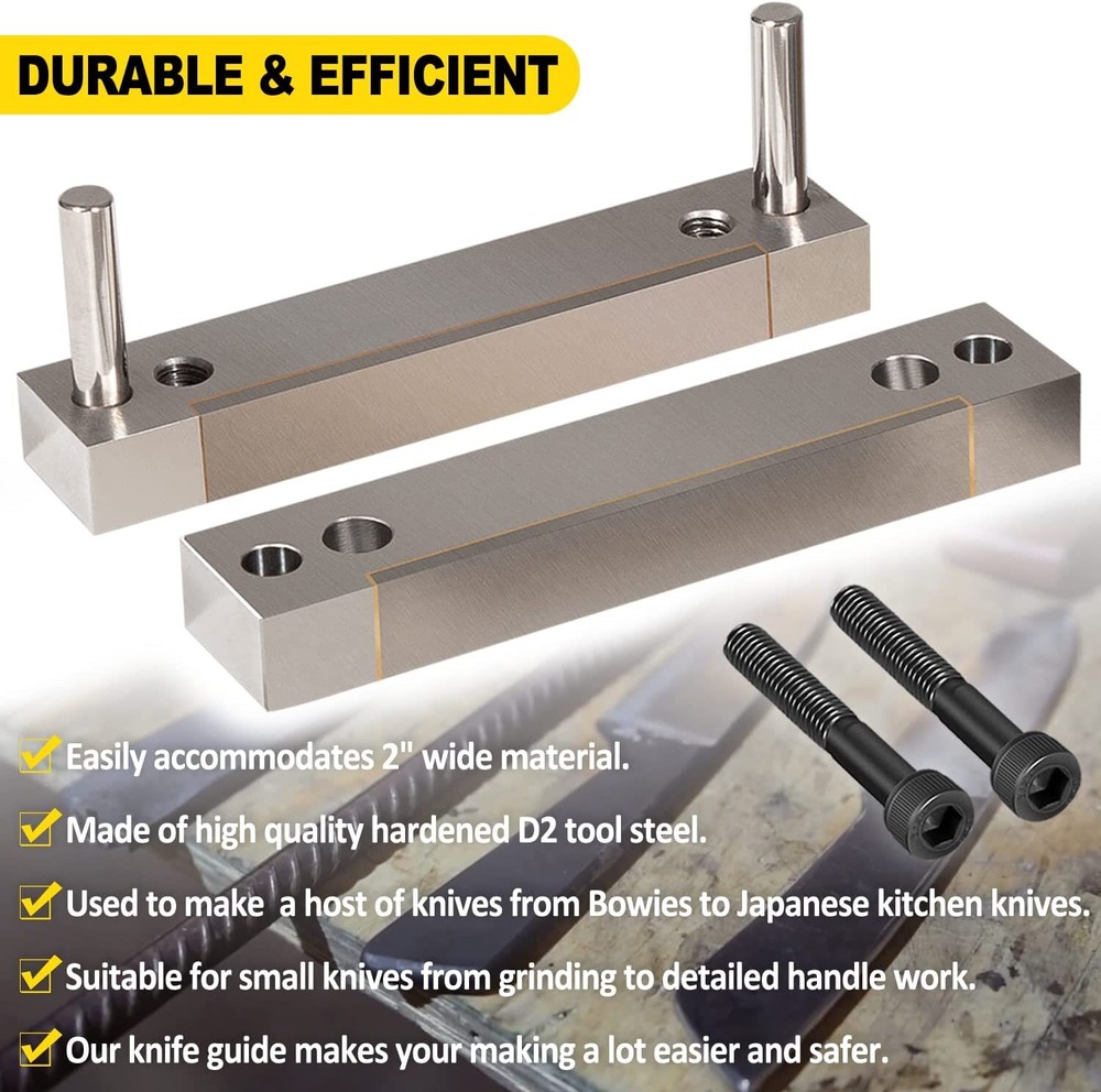Hardened File Guide With Carbide Surface For Bladesmiths Knife Making Tool