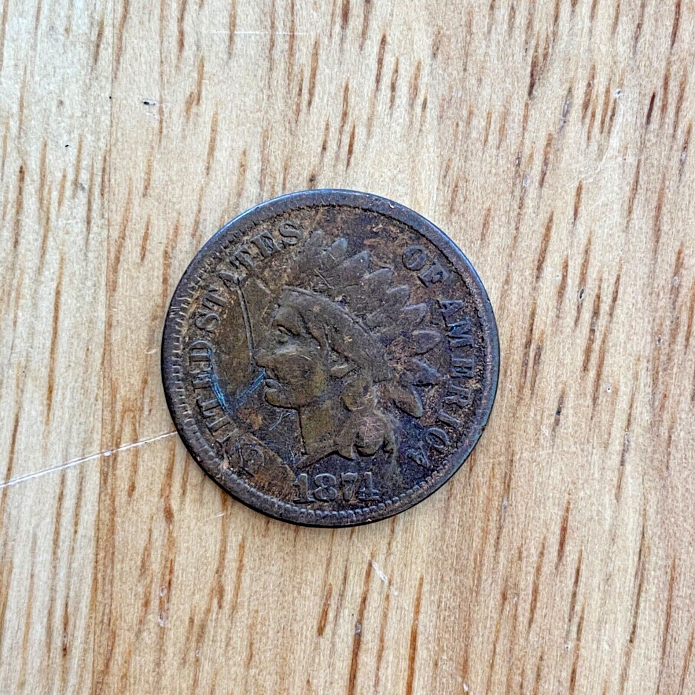1874 INDIAN HEAD CENT - VG