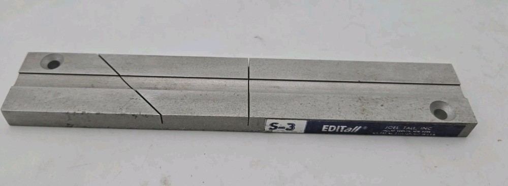 Vintage Editall S-3 Splicing Block Tape Splicer