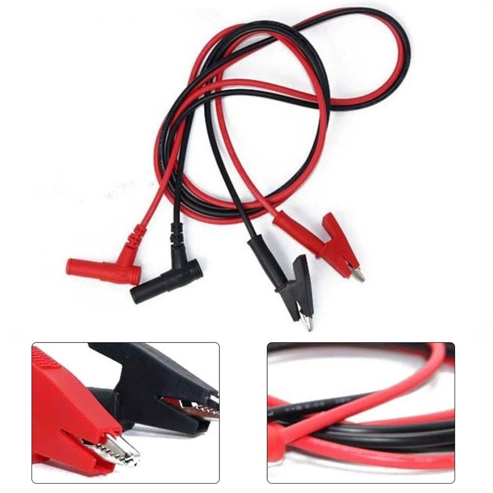 For alligator Clip Test Leads with Enhanced Safety for Electrical Testing
