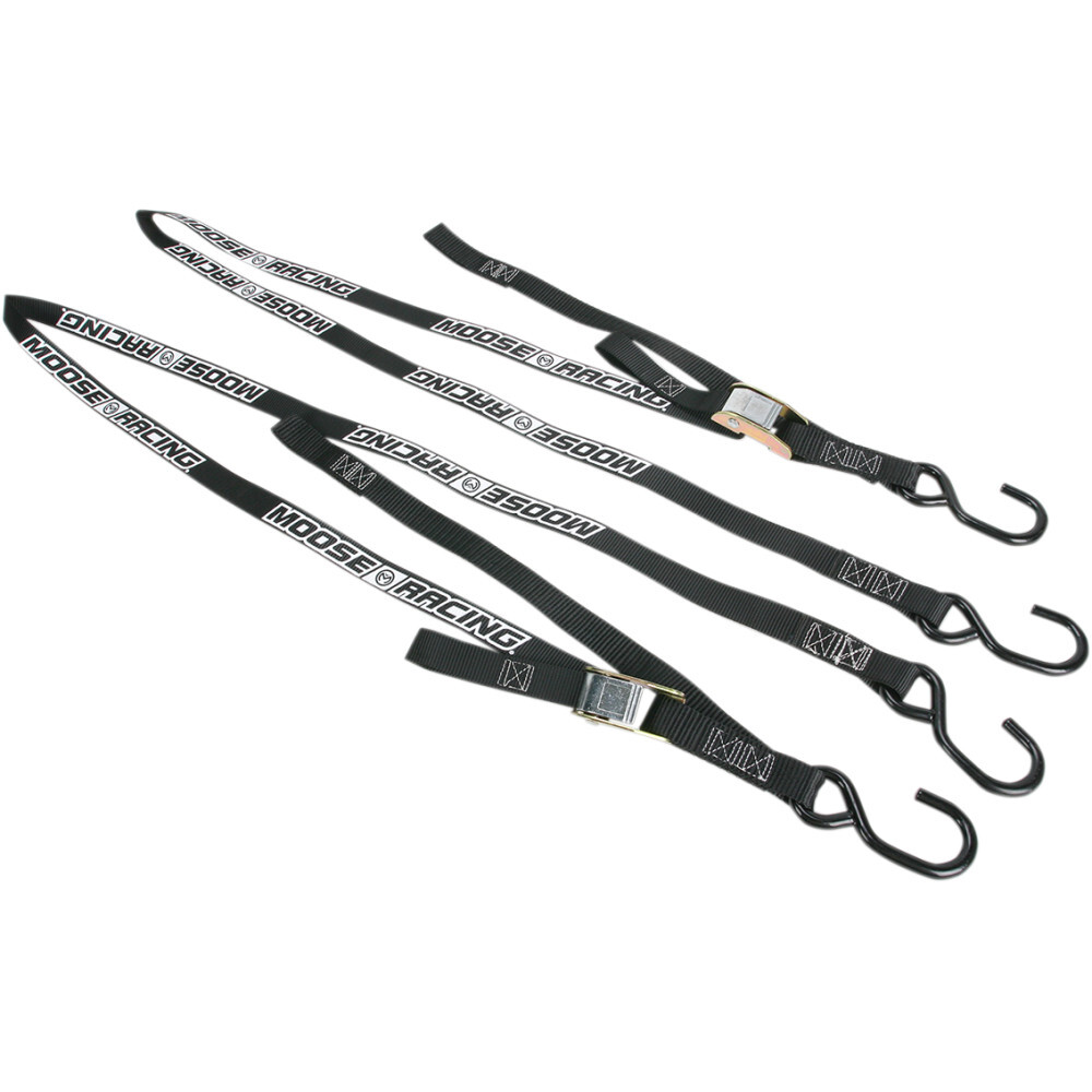 Moose Racing Soft-Tie Tie-Downs - Black | 3920-0302