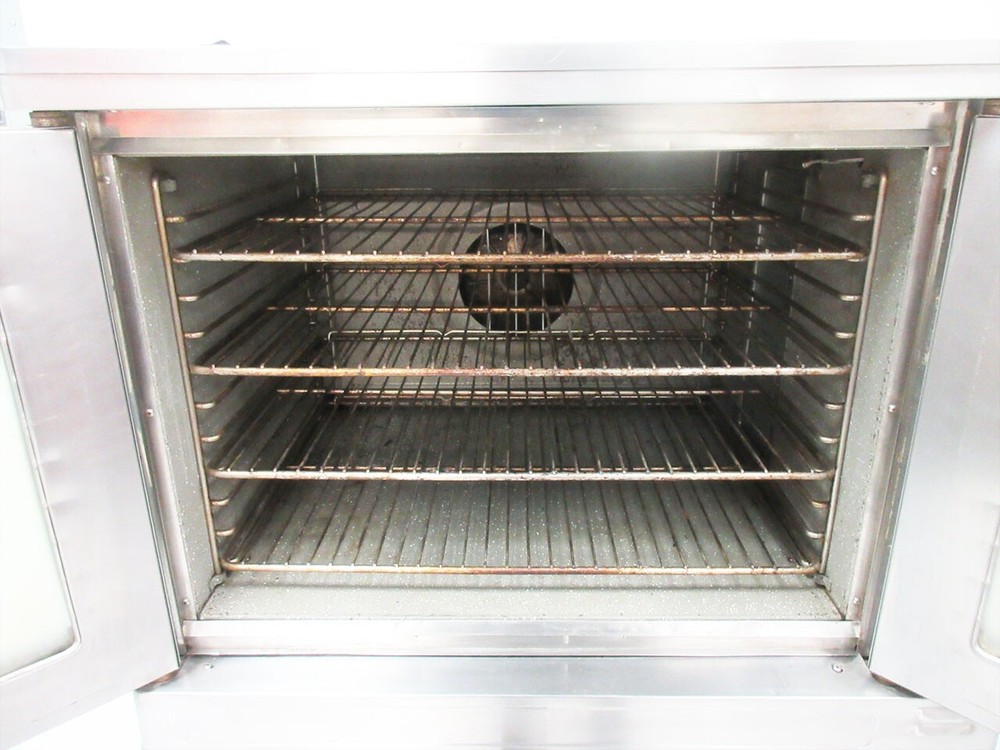 BLODGETT MARK V-111 DOUBLE DECK CONVECTION OVEN STACKED 480 VOLT - INSPECT