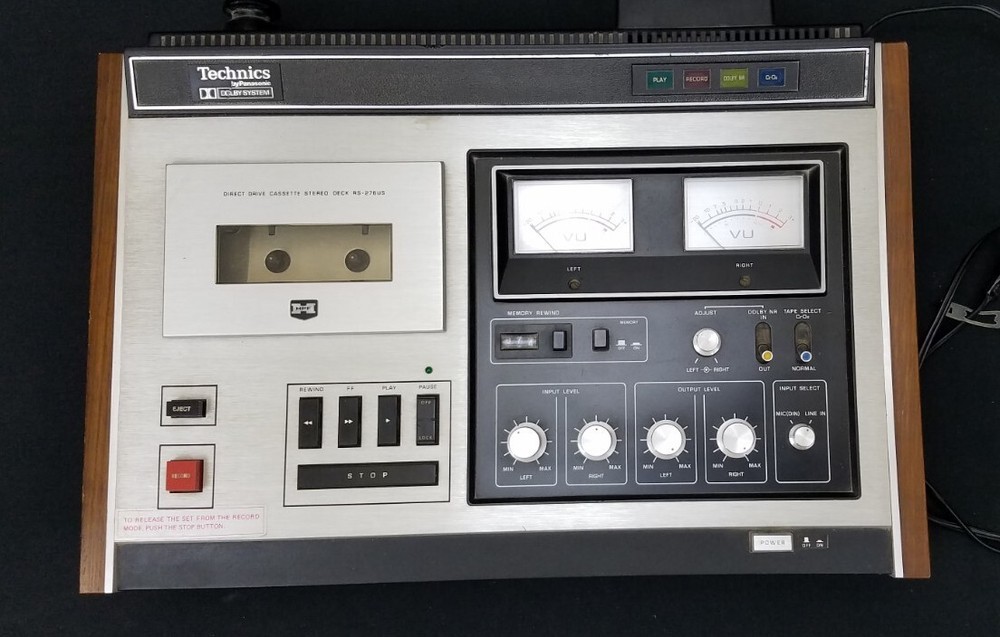 VINTAGE TECHNICS BY PANASONIC DIRECT DRIVE CASSETTE STEREO DECK RS-276US