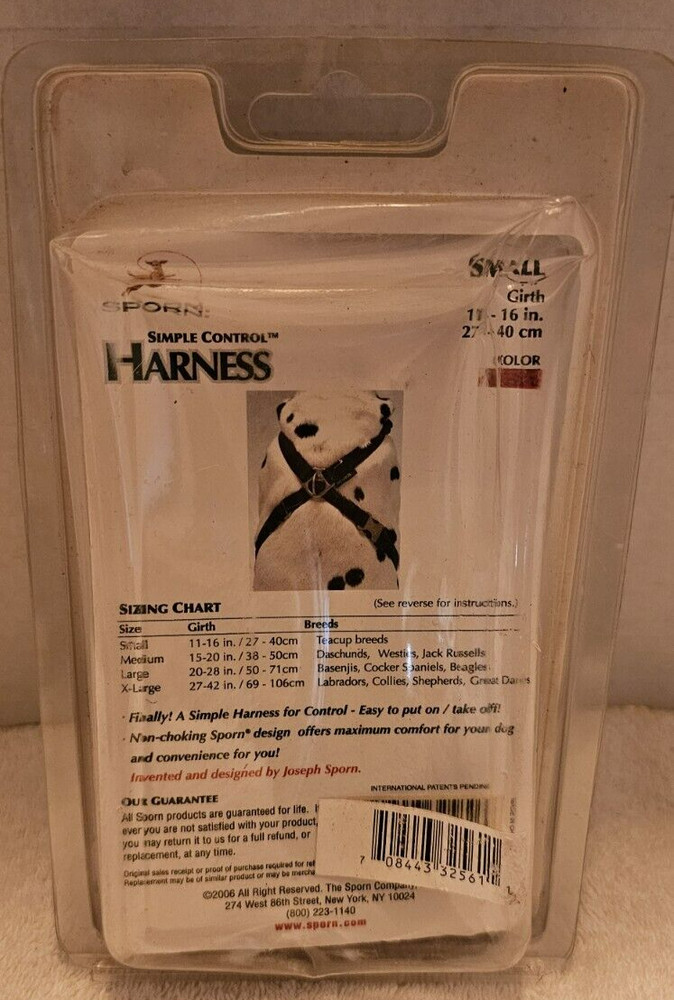Sporn Simple Control Harness Size S Red