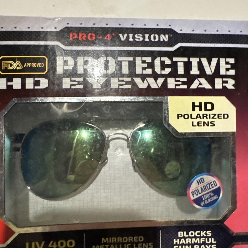 Pro-4 Aviator Protective HD Eyewear - 2 Pack