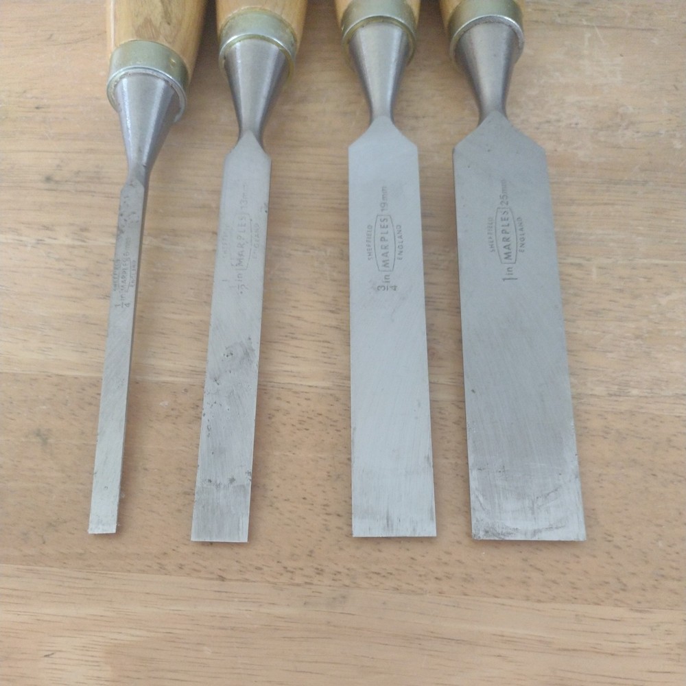 4 Piece Marples Ridgway Wood Chisel Set