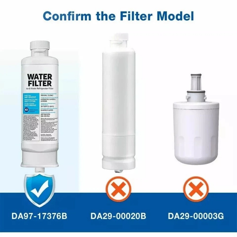 DA97-17376B Water Filter 2 Pack For Samsung Refrigerator Drinking Water System