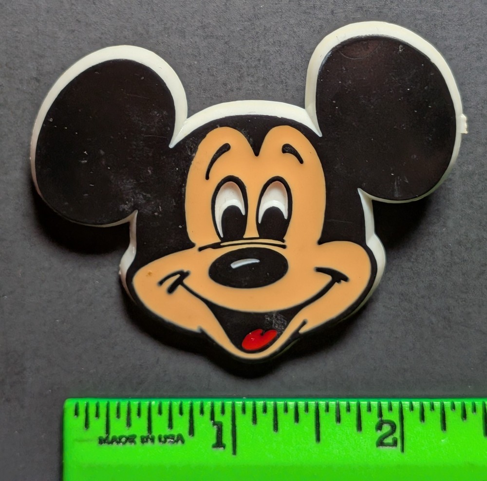 Mickey Mouse Disney Plastic Pinback Pin