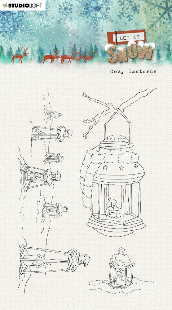 Studio Light Let It Snow Clear Stamps-Nr. 266, Cozy Lanterns