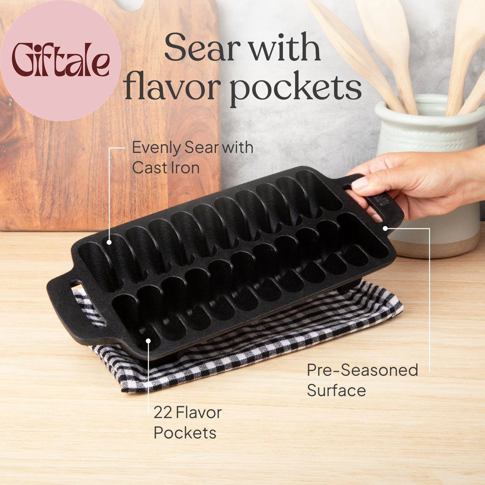 Cast Iron Shrimp Grill Pan