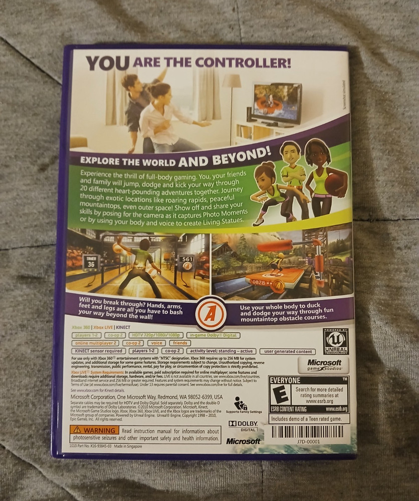 Microsoft XBOX 360 Kinect BUNDLE w/ Games & Controllers | TESTED & WORKING