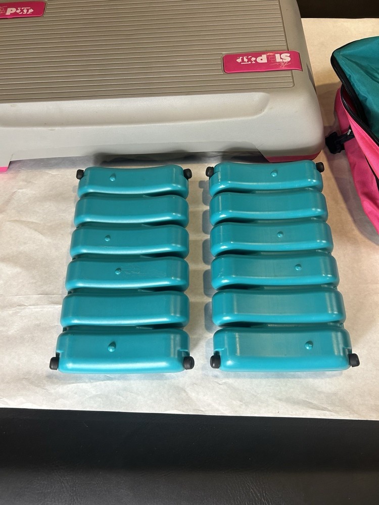 Vintage The Step XT Aerobic Step Complete Adjustable Risers Exercise With Bag