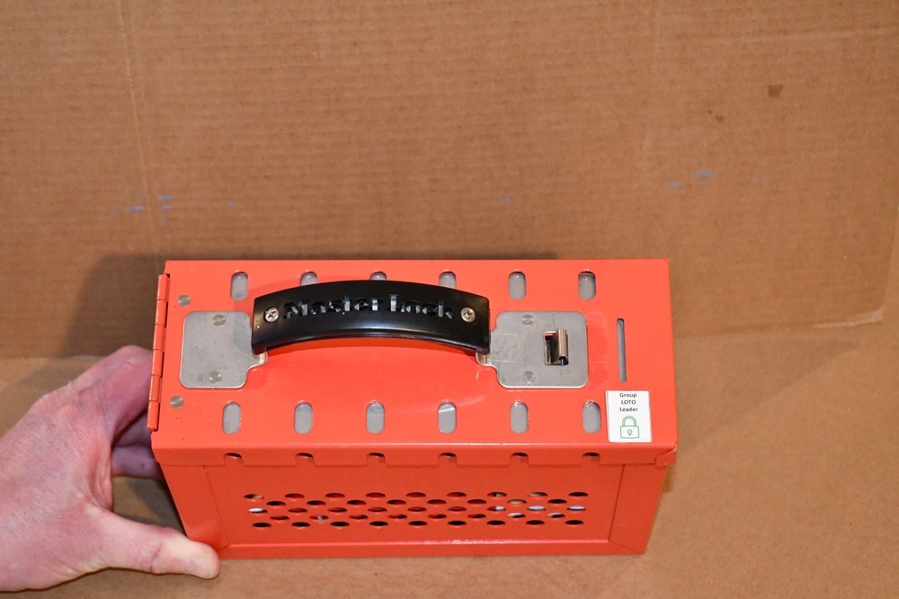 Pair (2) 498A Group Lock Boxes & Permit Stations - Tags-Locks & Keys as Pictured