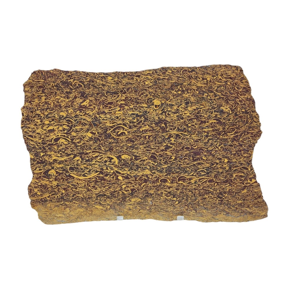 Calligraphy Jasper, Script Stone, slab, cabbing rough, #R-7053