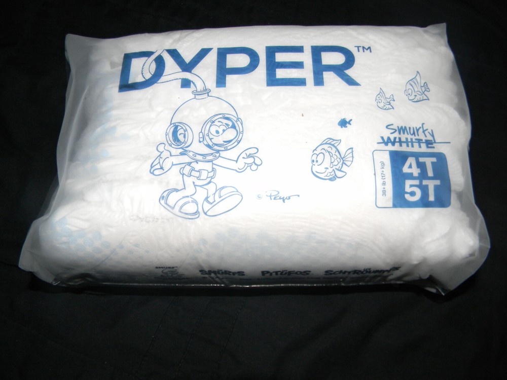 4 sample Smurftastic training pants 4T-5T over 38. Lbs.