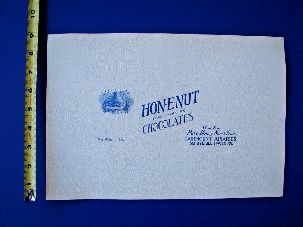 2 VTG HON-E-NUT Honey Nuts & Fruit Schuylkill Haven PA NOS Candy Box Wrappers