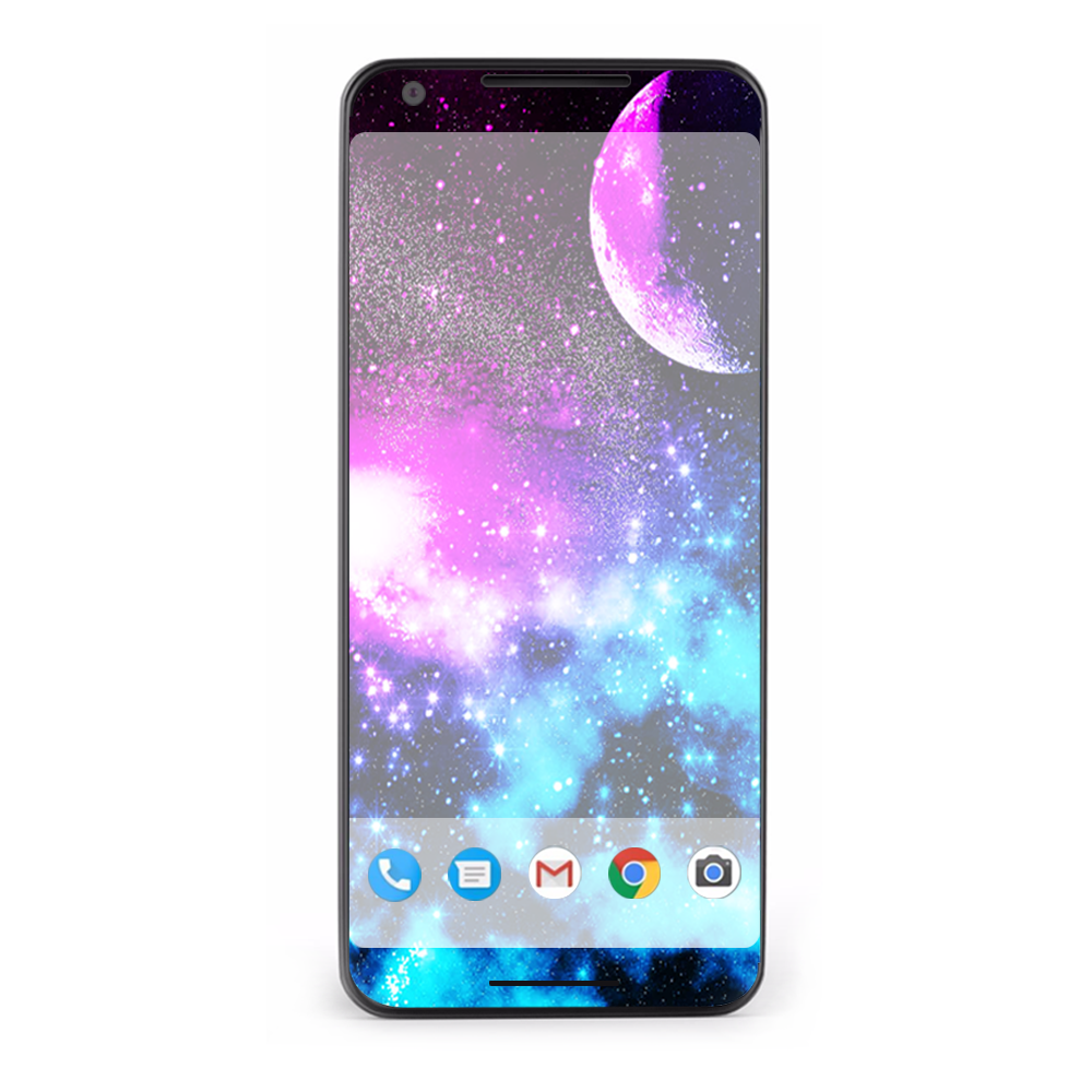 Google Pixel 2 Skins Decal Wrap Galaxy Fluorescent