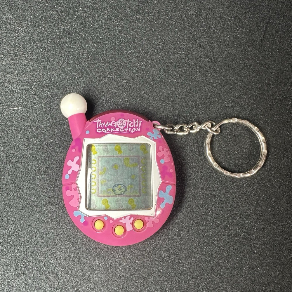 Tamagotchi Connection V4 Lavender Splats Shell - Working Great Condition
