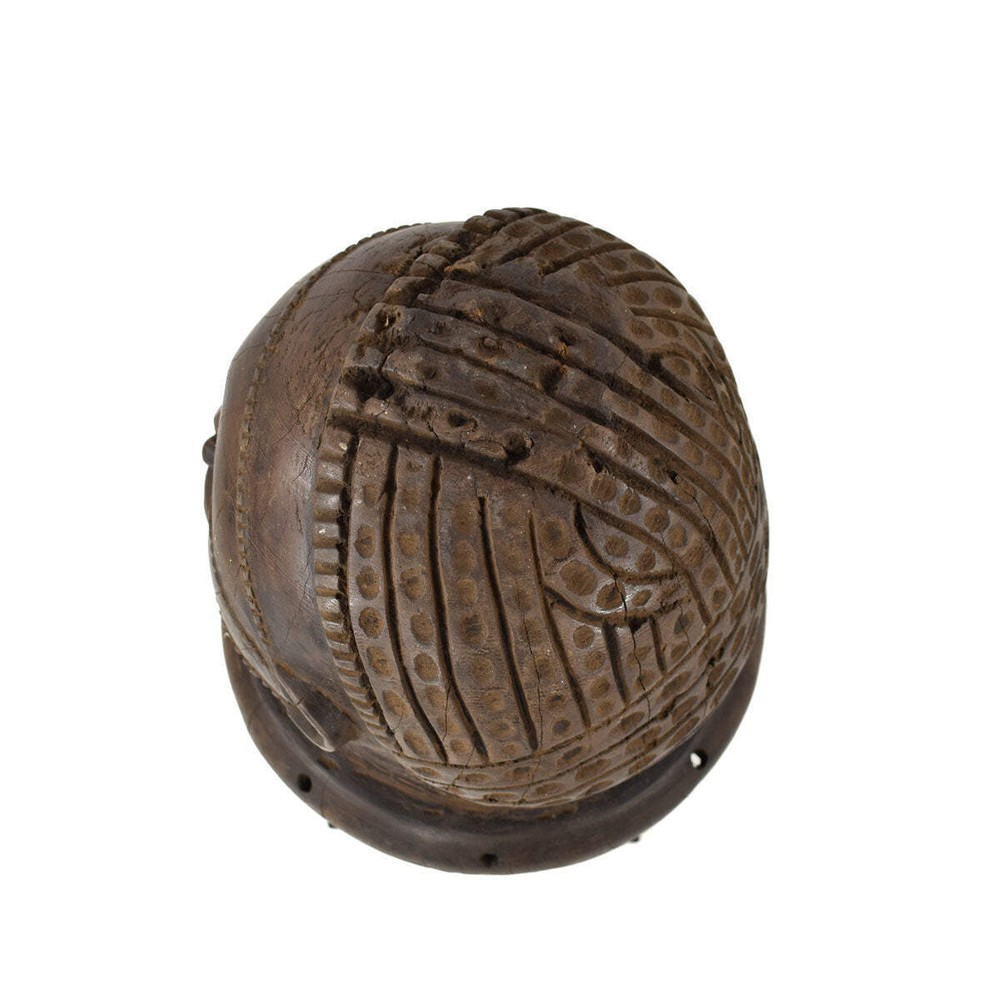 Tabwa Helmet Mask on Custom Stand Congo