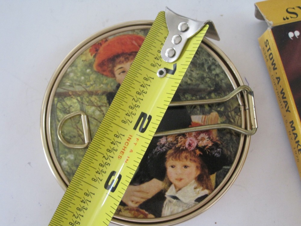 Old Masters Stow Away Mirror Plain Magnifying W/ Bow