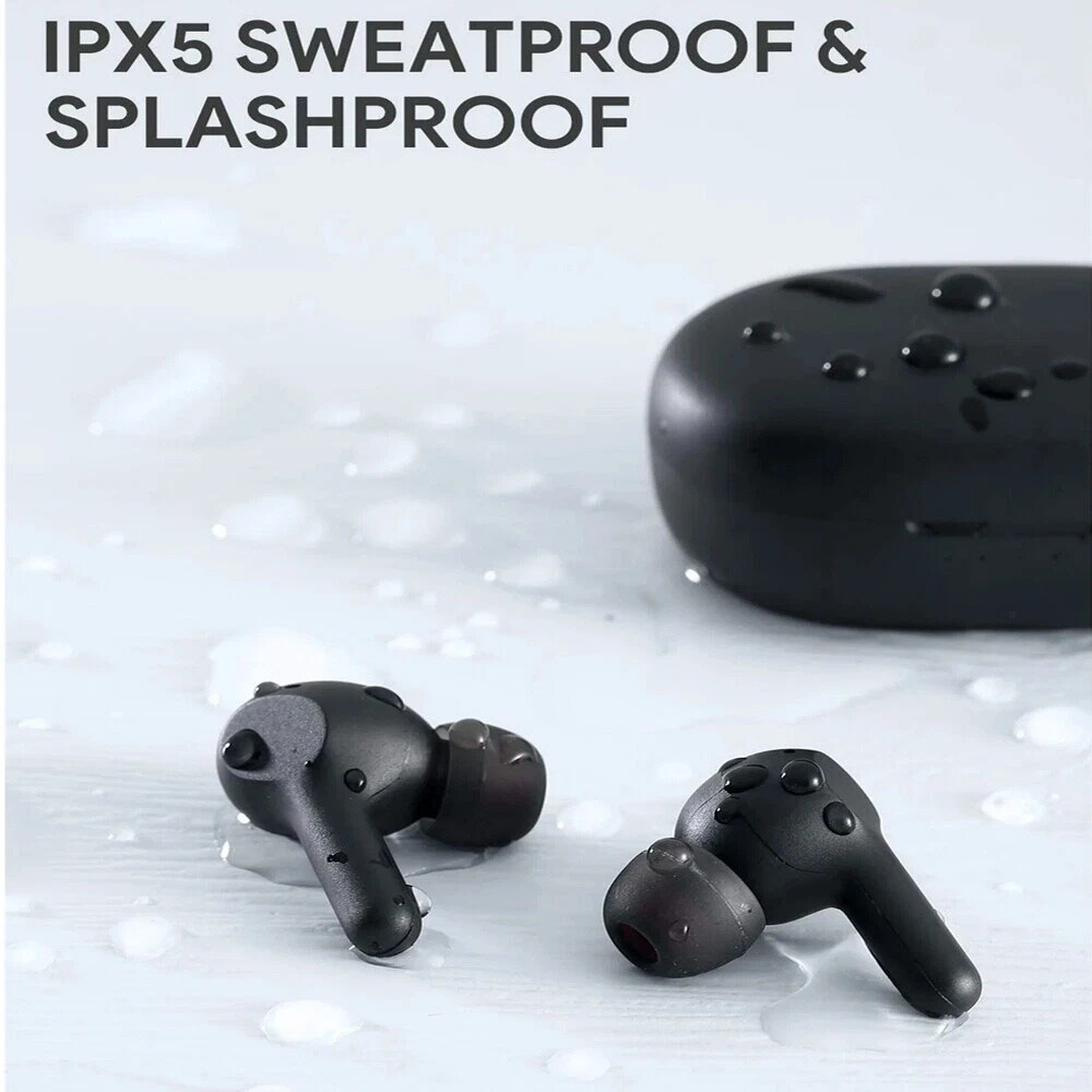 True Wireless Earbuds EP-T25 Bluetooth Headphones for iPhone and Android Black