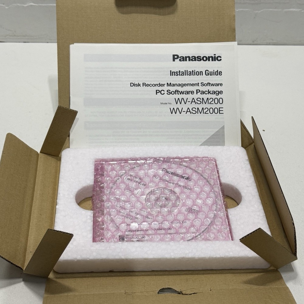 NEW - Panasonic WV-ASM200 PC Software Package