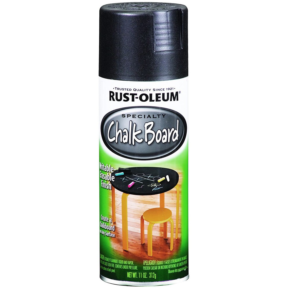Rust-Oleum Specialty CHALKBOARD Flat Black SPRAY PAINT Writable-Erasable Finish