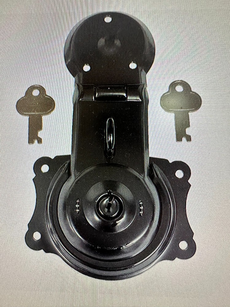 Long Black Trunk Lock